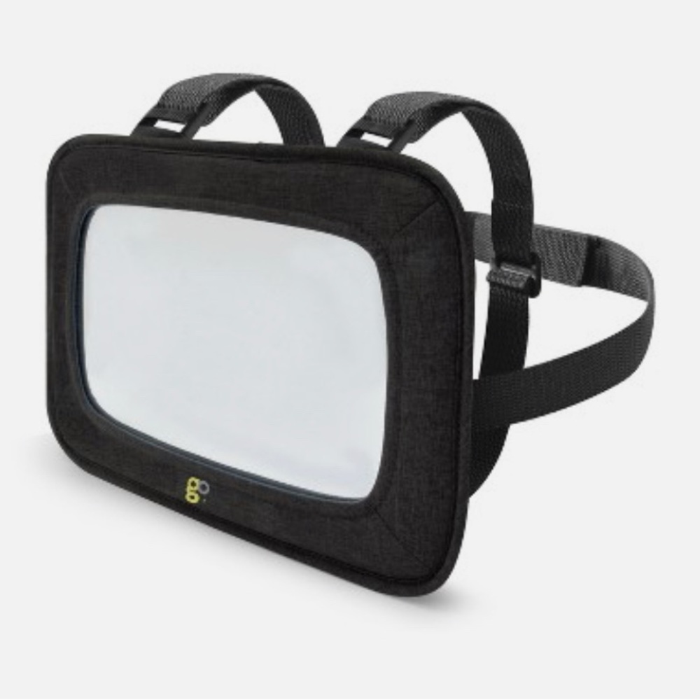 GO By Goldbug Baby Mirror Rear & Forward Facing Car Seats Shatter Resistant Gray